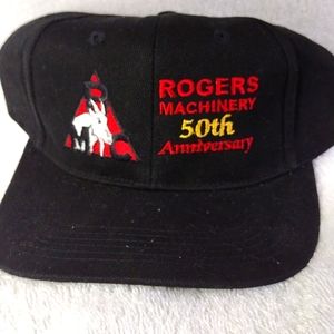 Vintage Trucker Hat:  ROGERS MACHINERY 50th Anniversary